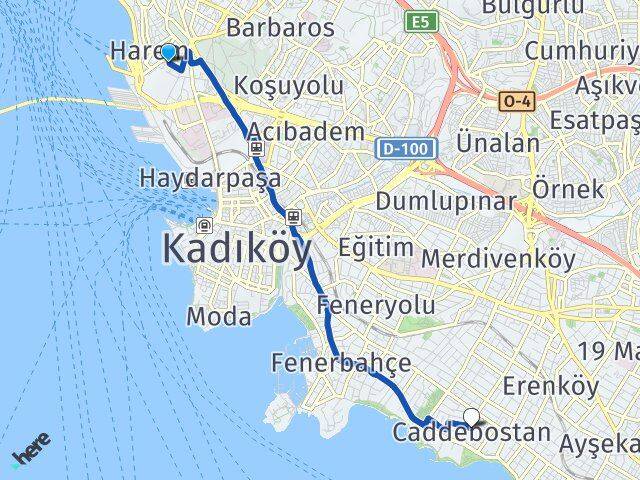 Selimiye Caddebostan Arası Kaç Km - Yol Tarifi