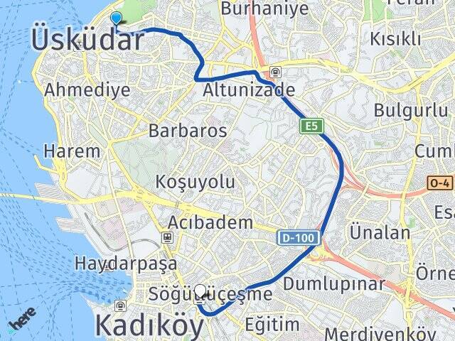 Sultantepe Söğütlüçeşme İstasyonu Arası Kaç Km - Yol Tarifi