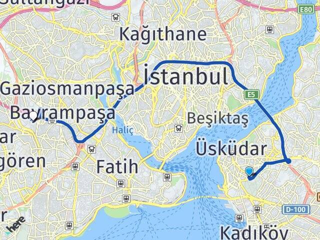 Zeynep Kamil Esenler Otogarı Arası Kaç Km - Yol Tarifi