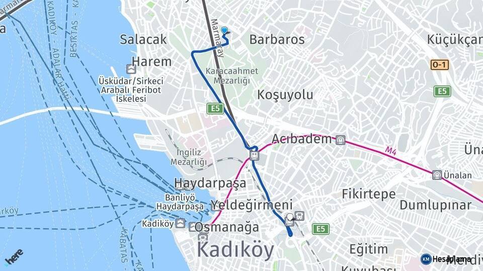 Zeynep Kamil Söğütlüçeşme İstasyonu Arası Kaç Km - Yol Tarifi