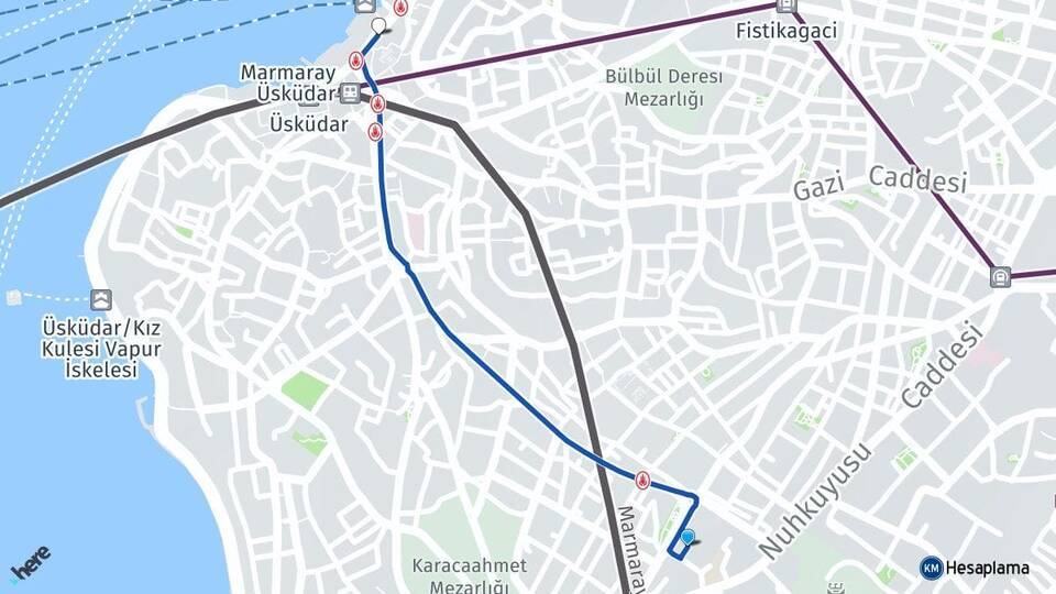 Zeynep Kamil Üsküdar Arası Kaç Km - Yol Tarifi