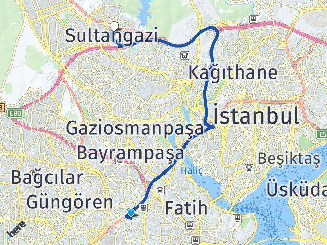 Merkezefendi Sultangazi Arası Kaç Km - Yol Tarifi