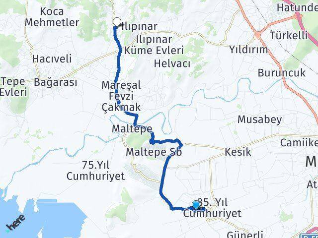 Bakırçay Üniversitesi Yeniköy Arası Kaç Km - Yol Tarifi