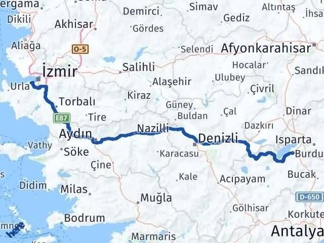 Balçova Burdur Arası Kaç Km - Yol Tarifi