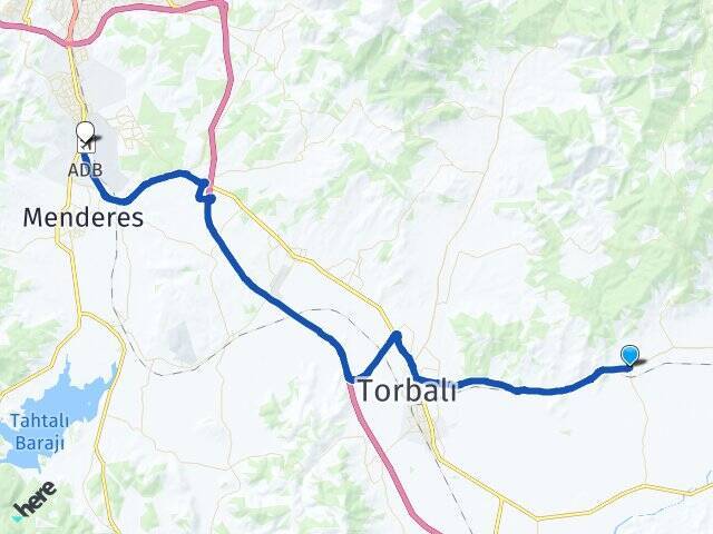 Arıkbaşı Adnan Menderes Havalimanı Arası Kaç Km - Yol Tarifi