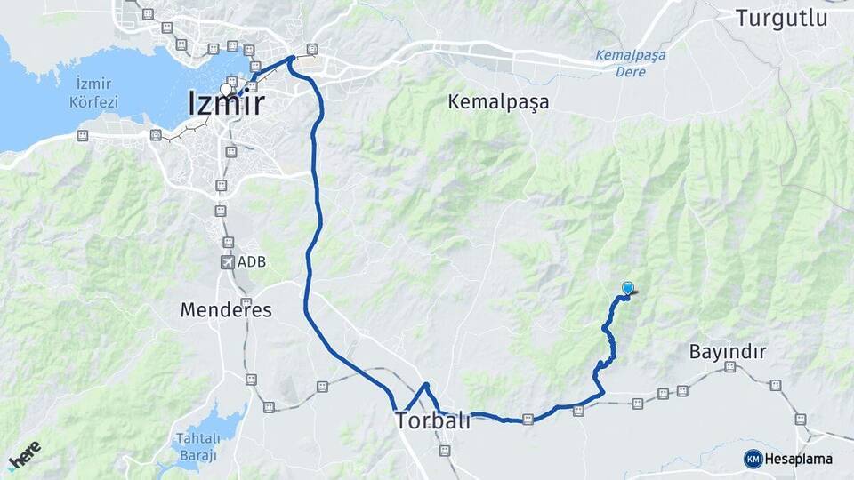 Dernekli İzmir Arası Kaç Km - Yol Tarifi