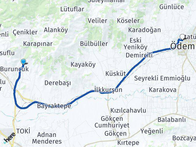 Zeytinova Bengisu Arası Kaç Km - Yol Tarifi