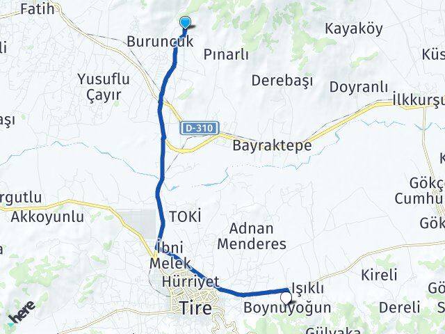 Zeytinova Boynuyoğun Arası Kaç Km - Yol Tarifi