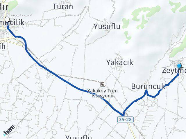 Zeytinova Demircilik Arası Kaç Km - Yol Tarifi