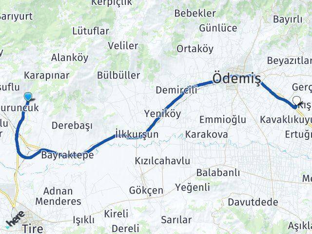 Zeytinova Gereli Arası Kaç Km - Yol Tarifi
