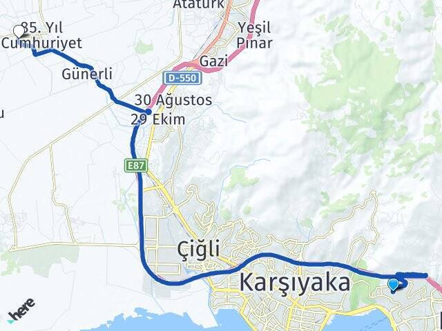 Cengizhan Bakırçay Üniversitesi Arası Kaç Km - Yol Tarifi