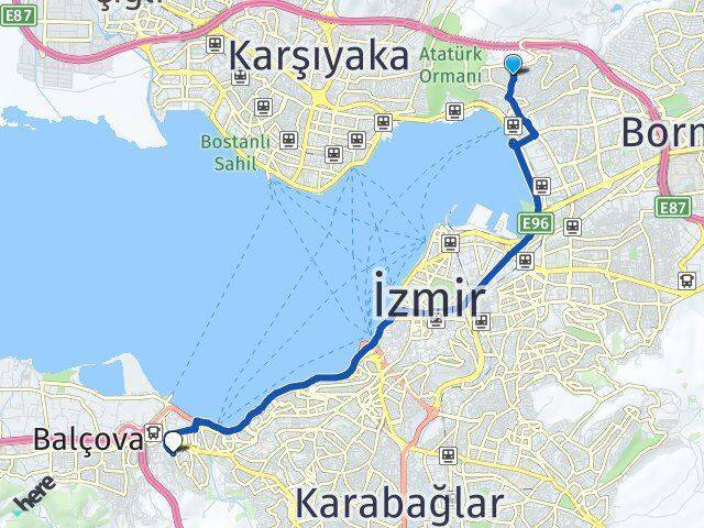 Cengizhan İzmir Demokrasi Üniversitesi Arası Kaç Km - Yol Tarifi