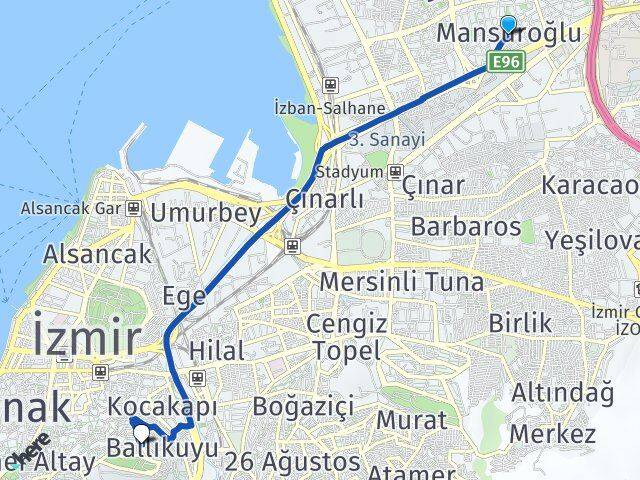 Mansuroğlu Kadifekale Arası Kaç Km - Yol Tarifi