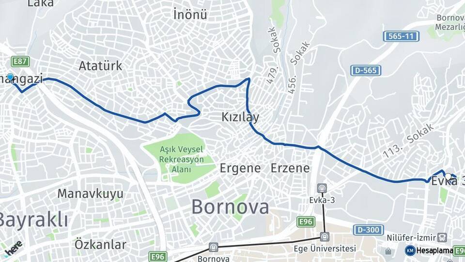Osmangazi Evka 3 Arası Kaç Km - Yol Tarifi
