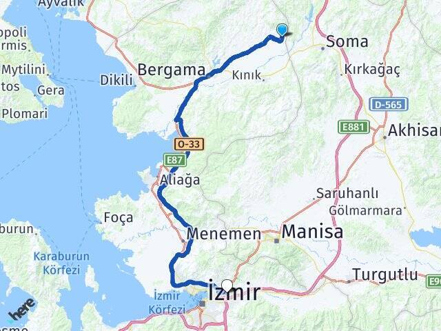 Sarıcalar Ege Üniversitesi Arası Kaç Km - Yol Tarifi