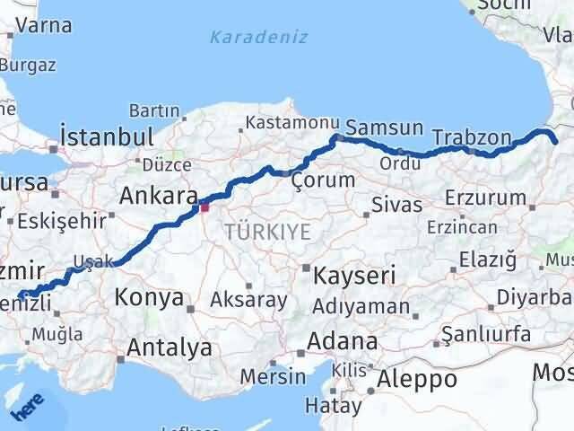 Beydağ Artvin Arası Kaç Km - Yol Tarifi