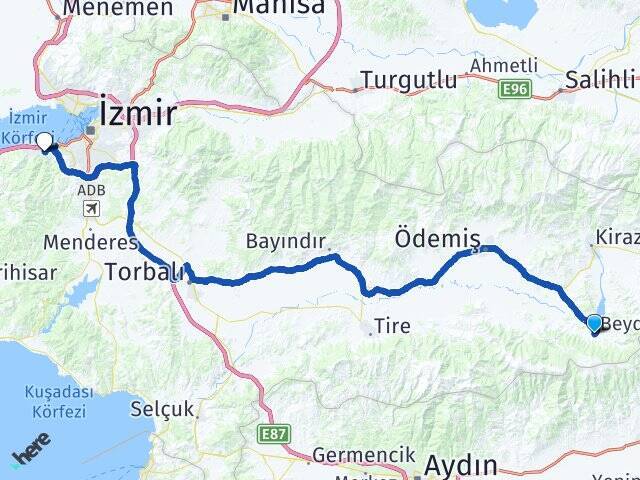 Cumhuriyet İzmir Ekonomi Üniversitesi Arası Kaç Km - Yol Tarifi
