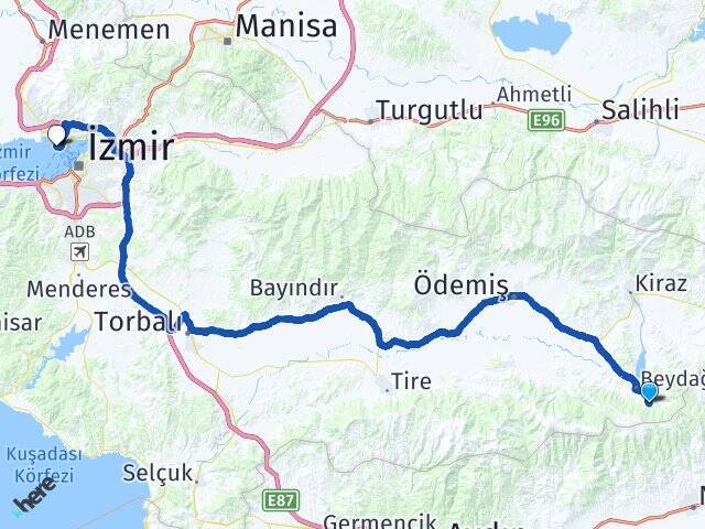 Erikli Bostanlı Vapur İskelesi Arası Kaç Km - Yol Tarifi
