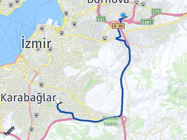 Mevlana Buca Arası Kaç Km - Yol Tarifi