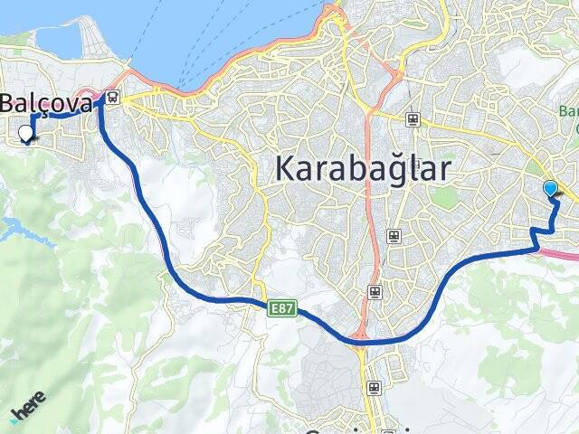 Atatürk İzmir Ekonomi Üniversitesi Arası Kaç Km - Yol Tarifi