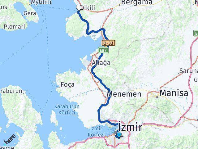 Barış Dikili Arası Kaç Km - Yol Tarifi