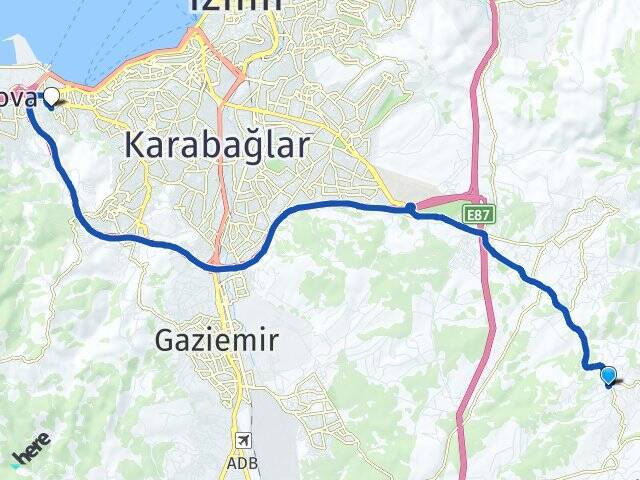 Belenbaşı İzmir Demokrasi Üniversitesi Arası Kaç Km - Yol Tarifi