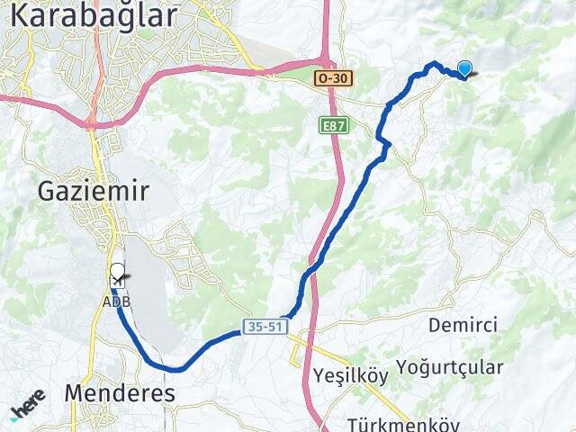Kaynaklar Adnan Menderes Havalimanı Arası Kaç Km - Yol Tarifi