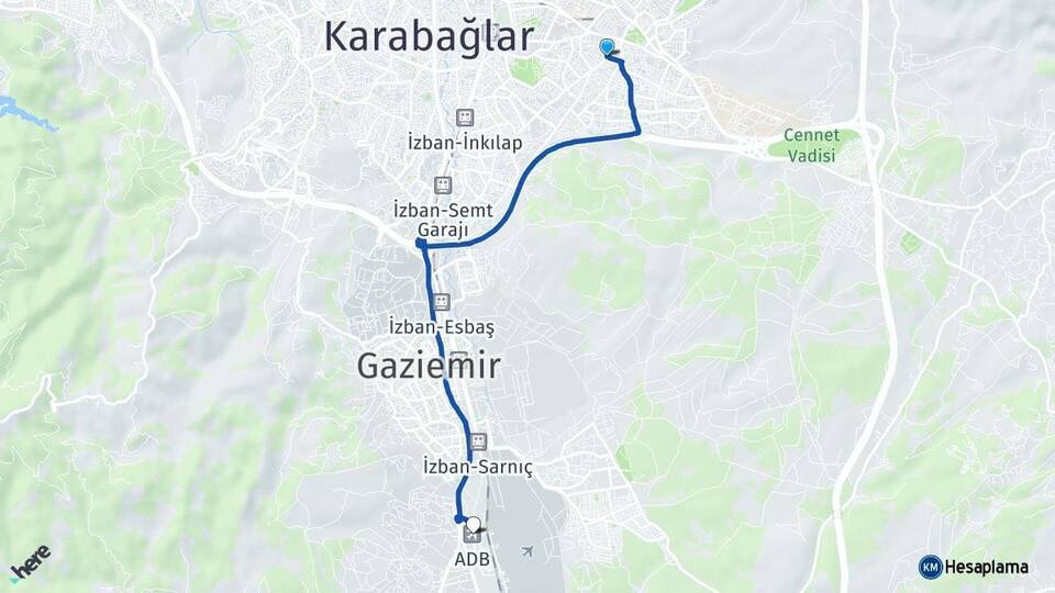 Kozağaç Adnan Menderes Havalimanı Arası Kaç Km - Yol Tarifi