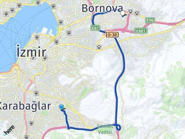 Kozağaç Ege Üniversitesi Arası Kaç Km - Yol Tarifi