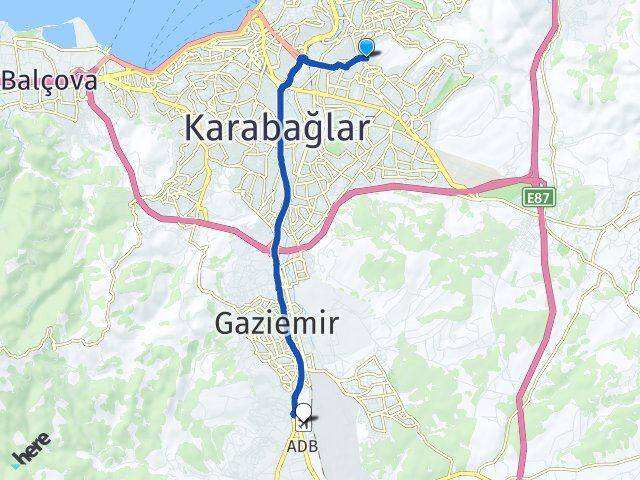 Ufuk Adnan Menderes Havalimanı Arası Kaç Km - Yol Tarifi