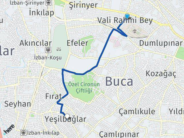 Vali Rahmi Bey Buca Arası Kaç Km - Yol Tarifi
