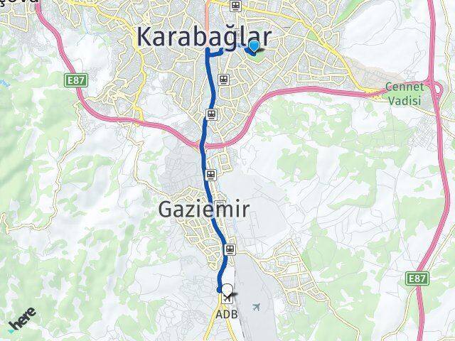 Yenigün Adnan Menderes Havalimanı Arası Kaç Km - Yol Tarifi