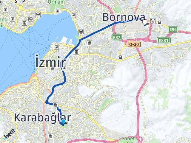 Yenigün Ege Üniversitesi Arası Kaç Km - Yol Tarifi