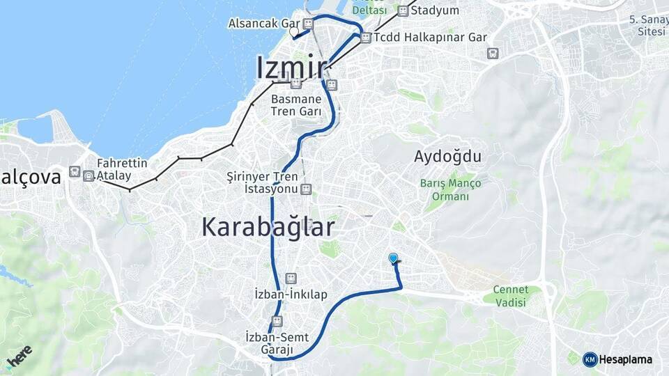 Yıldız Alsancak Arası Kaç Km - Yol Tarifi