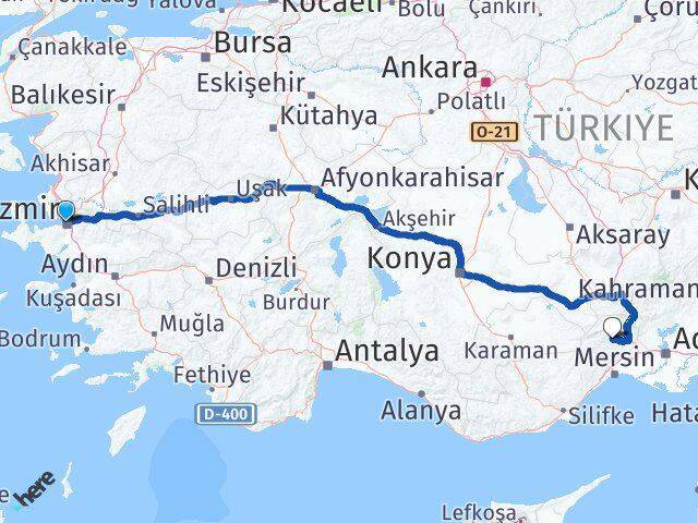 İzmir Çamlıyayla Arası Kaç Km - Yol Tarifi