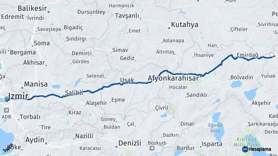 İzmir Çeltik Arası Kaç Km - Yol Tarifi