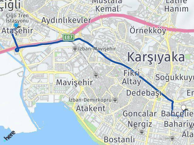 Ataşehir Bahçelievler Arası Kaç Km - Yol Tarifi
