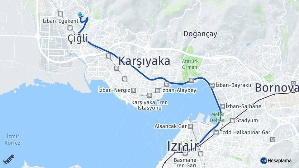 Egekent İzmir Arası Kaç Km - Yol Tarifi