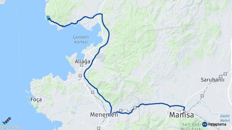 Denizköy Manisa Arası Kaç Km - Yol Tarifi