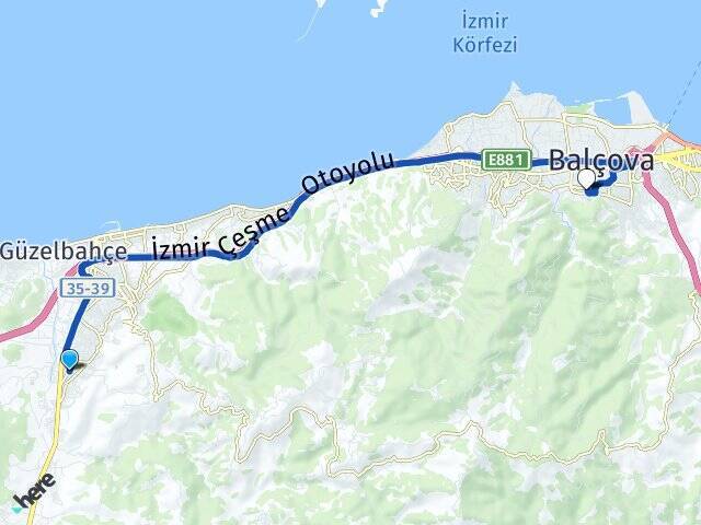 Yelki İzmir Ekonomi Üniversitesi Arası Kaç Km - Yol Tarifi