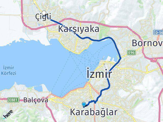Bozyaka Çiğli Arası Kaç Km - Yol Tarifi