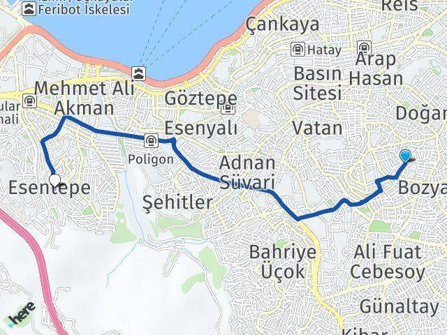 Kazım Karabekir Esentepe Arası Kaç Km - Yol Tarifi