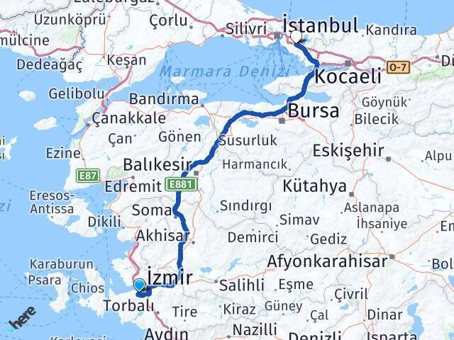 Limontepe Sancaktepe Arası Kaç Km - Yol Tarifi