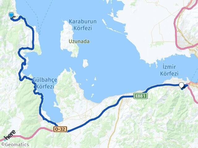 Kösedere İzmir Ekonomi Üniversitesi Arası Kaç Km - Yol Tarifi