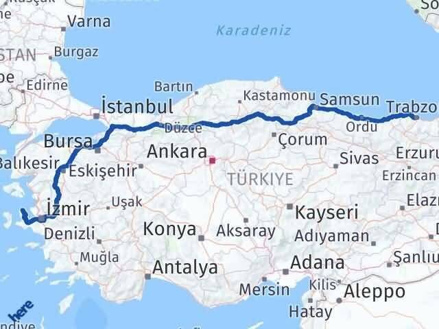 Karaburun Trabzon Arası Kaç Km - Yol Tarifi