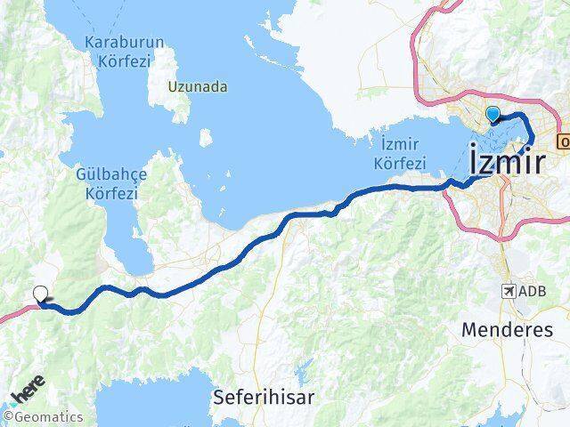 Alaybey Urla Arası Kaç Km - Yol Tarifi