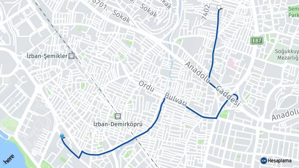 Atakent Karşıyaka Arası Kaç Km - Yol Tarifi