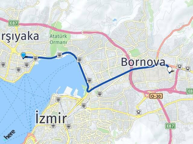 Bahçelievler Ege Üniversitesi Arası Kaç Km - Yol Tarifi