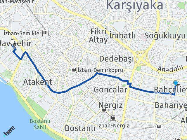 Bahçelievler Mavişehir Arası Kaç Km - Yol Tarifi