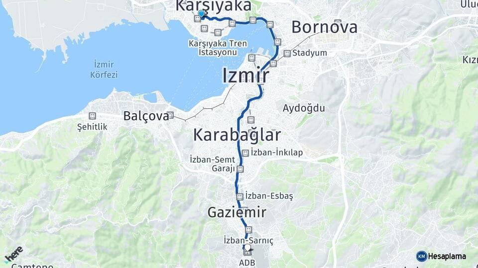 Demirköprü Adnan Menderes Havalimanı Arası Kaç Km - Yol Tarifi